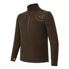 Image of Beretta HP Logo Half Zip Fleece - Brown Bark