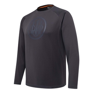 Image of Beretta Ortles LS T-Shirt - Charcoal