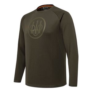 Image of Beretta Ortles LS T-Shirt - Green Moss