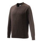 Image of Beretta Somerset V Neck Sweater - Brown Melange