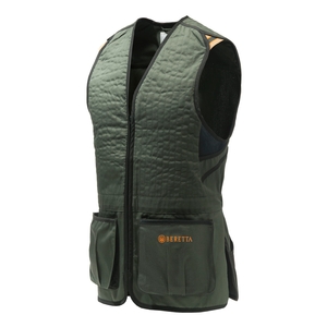 Image of Beretta Trap Cotton Vest - Green/Black
