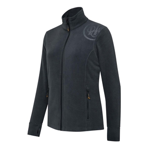 Image of Beretta Womens HP Logo W Full Zip Fleece - Ebony