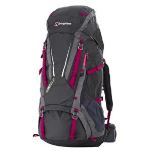 Image of Berghaus Bioflex 60+15 Rucksack - Women's - Coal/Spanish Pink