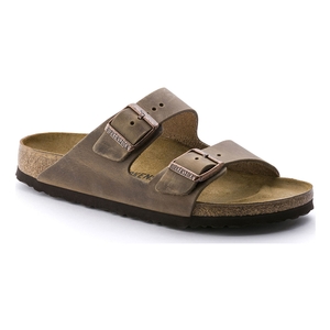Image of Birkenstock Arizona Oiled Leather Sandals - Tabacco Brown