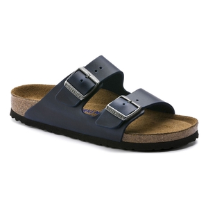 Image of Birkenstock Arizona Oiled Leather SFB Sandals - Blue