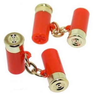Image of Bisley Cartridge Cufflinks - Red