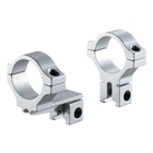 BKL 2 Piece Single Strap Offset Medium 30mm MountSilver