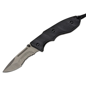 Image of Boker Elite Tactical USMC US Marines Messer Back-Up Serrated Folding Knife