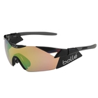 Bolle 6th Sense SunglassesShiny Black Frame/Modulator Brown Emerald Oleo AF Lens