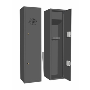Image of Boston Security BESC7 Gun Cabinet - 2mm Walls/2mm Door w/Internal Ammo Locker (inc. Bolts) - Slate Gray