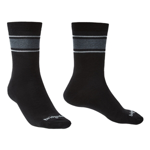 Image of Bridgedale Everybody Outdoors Merino Endurance Sock Liner (Men's) - Black/Lt Grey