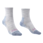 Image of Bridgedale Hike Lightweight Merino Performance 3/4 Crew (Women's) - Grey/Smoky Blue