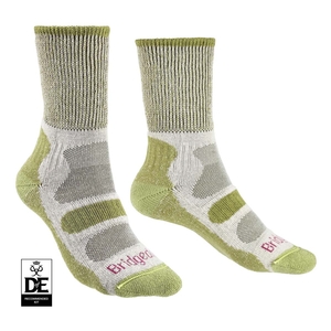 Image of Bridgedale Hike Lightweight Cotton Cool Comfort Boot Sock (Women's) - Spring Green