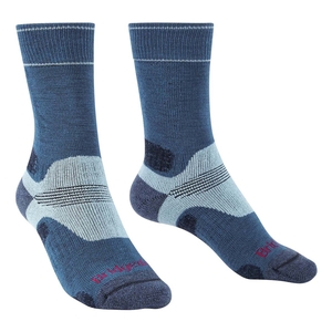 Image of Bridgedale Hike Midweight Merino Performance Socks (Women's) - Blue/Sky