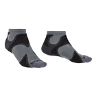 Image of Bridgedale Trail Sport Ultra Light T2 Ankle Merino Cool Comfort Sock (Men's) - Gunmetal/Black