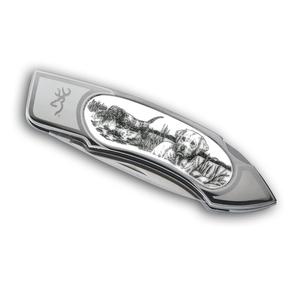 Image of Browning Scrimshaw Knife - Dogs