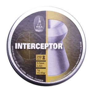 Image of BSA Interceptor .22 Pellets x 250