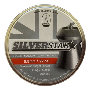 Image of BSA Silverstar Short Range Hunter .22 Pellets x 200