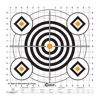 Caldwell Sight In Target - 16 Inch - Black/Orange - 10pk