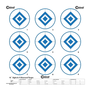 Image of Caldwell Sight In Target - 16 Inch Diamond Hi Contrast - Blue - 10pk