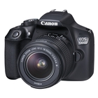 Image of Canon EOS 1300D SLR Camera with AF-S 18-55mm IS II Lens - Black