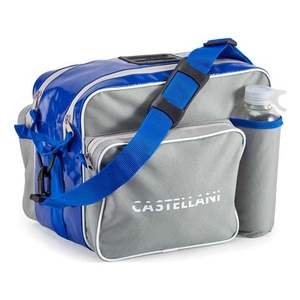 Image of Castellani 3 Pockets Bag - Grey/Light Blue