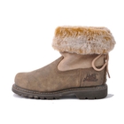 Image of CAT Bruiser Scrunch Casual Boots (Women's) - Beaned Trust Me/Taupe Shag
