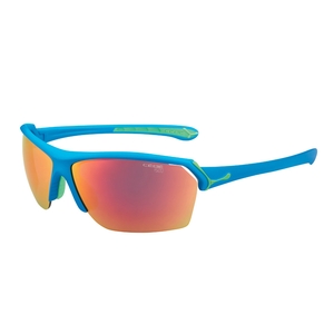 Image of Cebe Wild Sunglasses - Blue Frame / 1500 Grey, Yellow, Clear Lenses