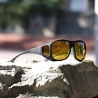 Image of Cocoons Pilot Polarized Sunglasses - Black Frame / YelloLens