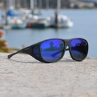 Image of Cocoons Pilot Polarized Sunglasses - Black Frame / Blue Mirror Lens