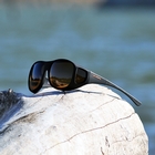 Image of Cocoons Pilot Polarized Sunglasses - Black Frame / Amber Lens