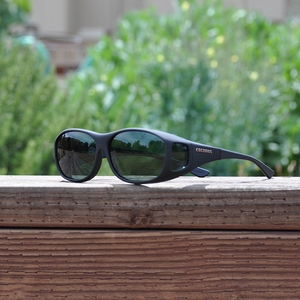 Image of Cocoons Slim Line Polarized Sunglasses - Black Frame / Grey Lens