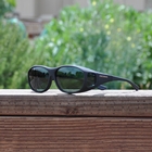 Image of Cocoons Slim Line Polarized Sunglasses - Black Frame / Grey Lens