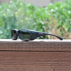 Image of Cocoons Wide Line Polarized Sunglasses - Black Frame / Grey Lens