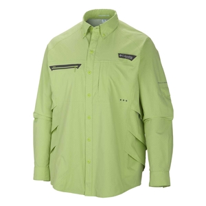 Image of Columbia PFG Airgrill Chill Zero Long Sleeved Shirt - Jade Lime