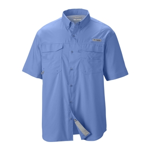 Image of Columbia PFG Blood and Guts III Short Sleeved Woven Shirt - White Cap
