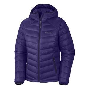 Image of Columbia Platinum 860 Turbodown Hooded Down Jacket - Womens - Hyper Purple