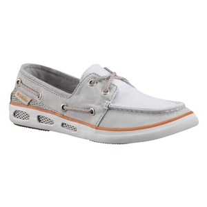 Image of Columbia Vulc N Vent Boat Canvas Shoes (Women's) - Cool Grey / Jupiter
