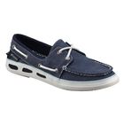 Image of Columbia Vulc N Vent Boat Canvas Shoes (Women's) - Collegiate Navy / Candy Mint
