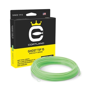 Image of Cortland Ghost Tip 15 Fly Line - 90ft - Clear/Mint Green