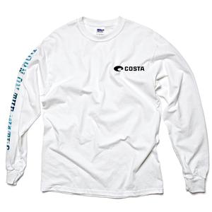 Image of Costa Del Mar Born On The Water Long Sleeve T-Shirt - White