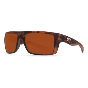 Image of Costa Del Mar Motu Polarized Sunglasses - Matte Retro Tortoise Frames / Copper 580P Lenses