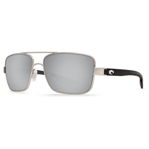 Image of Costa Del Mar North Turn Polarized Sunglasses - Palladium Frame / Silver Mirror 580P Lenses