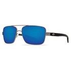 Costa Del Mar North Turn Polarized SunglassesGun Metal Frame / Blue Mirror 580P Lenses