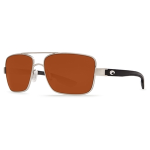 Image of Costa Del Mar North Turn Polarized Sunglasses - Palladium Frame / Copper 580P Lenses