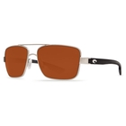 Image of Costa Del Mar North Turn Polarized Sunglasses - Palladium Frame / Copper 580P Lenses