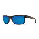 Image of Costa Del Mar South Sea Polarized Sunglasses - Silver Teak Frame / Blue Mirror 580P Lenses