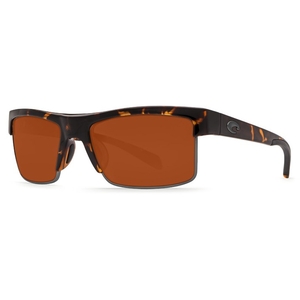 Image of Costa Del Mar South Sea Polarized Sunglasses - Retro Tortoise Frames / Copper 580P Lenses