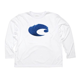 Image of Costa Del Mar Technical Sailfish Long Sleeve T-Shirt - White