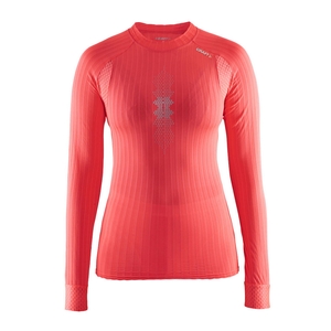 Image of Craft Active Extreme 2.0 Brilliant LS CN Base Layer Top (Women's) - Shock